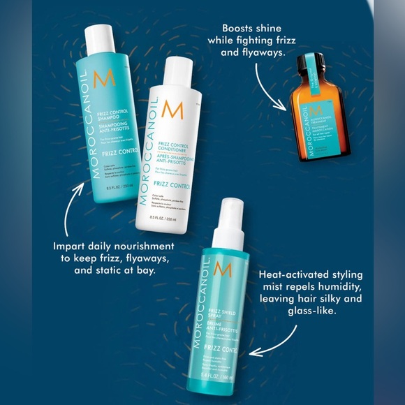 MOROCCANOIL Frizz Control Shampoo/Conditioner/Frizz spray & treatment oil - Picture 2 of 4